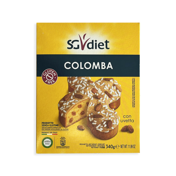 SG Diet colomba con uvetta 340g senza glutine | Celiachia Milano