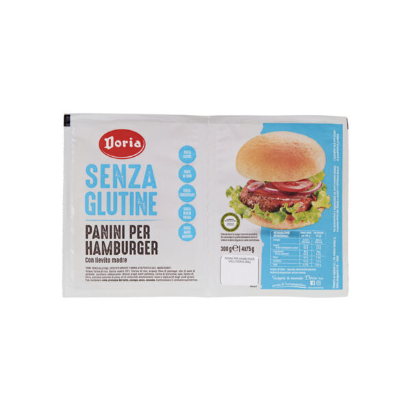 DORIA PANINI HAMBURGER 4X75G