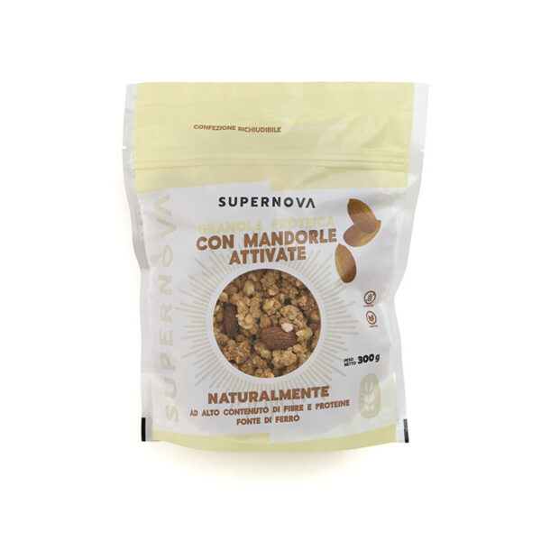 Supernova Granola con mandorle attivate senza glutine | Celiachia Milano