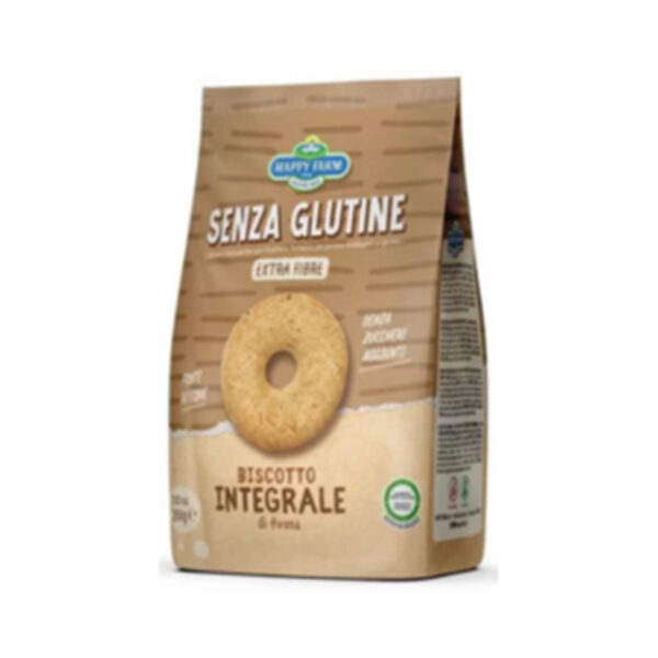 Celiachia Milano_Happy Farm_Biscotto Integrale all'avena senza glutine