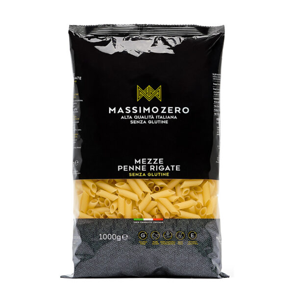 MASSIMO ZERO MEZZE PENNE RIGATE 1KG