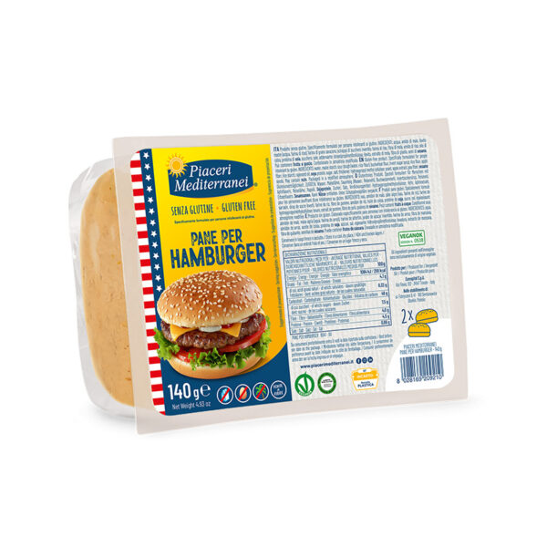 Celiachia Milano_Piaceri Mediterranei Pane per Hamburger senza glutine
