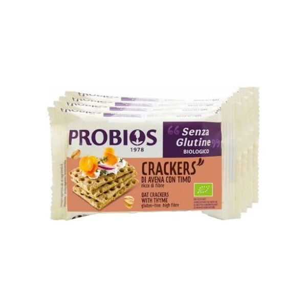 Celiachia Milano_Probios Crackers avena con timo senza glutine