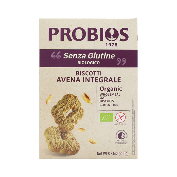 Probios Biscotti all'avena integrale senza glutine | Celiachia Milano