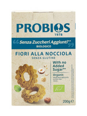 Probios Fiori alla Nocciola Biscotti senza glutine | Celiachia Milano