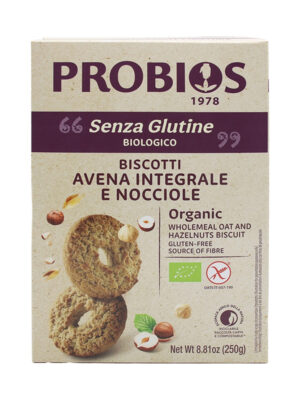 Probios Biscotti all'avena e nocciole senza glutine | Celiachia Milano