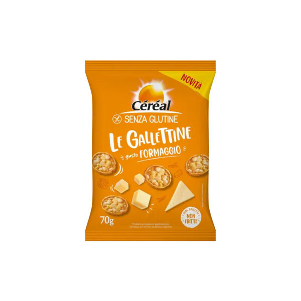 Cereal Gallettine al formaggio senza glutine | Celiachia Milano