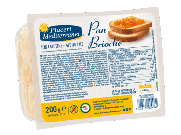 PIACERI MEDITERRANEI PAN BRIOCHE 200G
