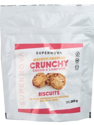SUPERNOVA BISCOTTI PROTEICI CRUNCHY COCCO E LAMPONE