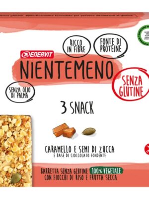 NIENTEMENO BARRETTA CON CARAMELLO E SEMI DI ZUCCCA 3PZ