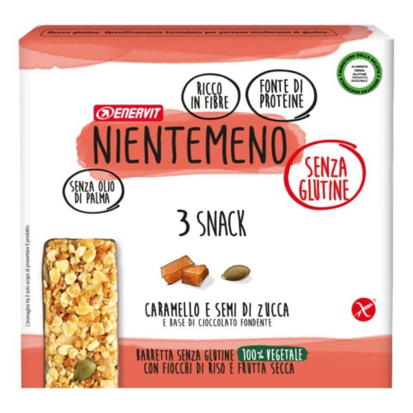 NIENTEMENO BARRETTA CON CARAMELLO E SEMI DI ZUCCCA 3PZ