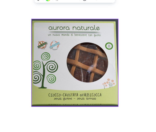 AURORA NATATURALE CROSTATA CON FROLLA AL CIOCCOLATO E CONFETTURA DI ALBICOCCHE