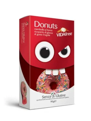 VIDAFREE DONUTS FRAGOLA 90G