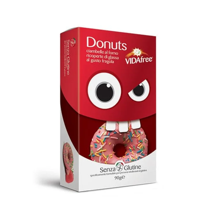 VIDAFREE DONUTS FRAGOLA 90G