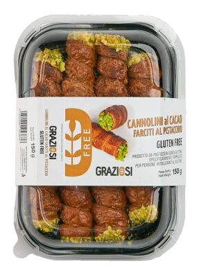LABORATORIO GRAZIOSI CANNOLI AL CACAO FARCITI AL PISTACCHIO 150G