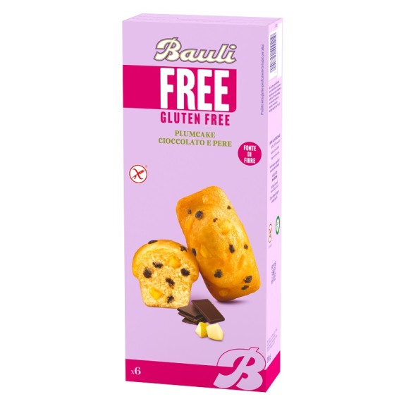 BAULI FREE PLUMCAKE CIOCCOLATO E PERE 6PZ