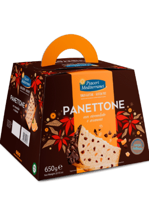 PIACERI MEDITERRANEI  PANETTONE CON CIOCCOLATO E ARANCIA