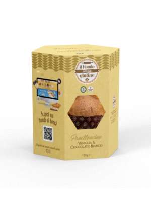 IL MONDO SENZA GLUTINE PANETTONCINO ARTIGIANALE VANIGLIA E CIOCCOLATO BIANCO 130G