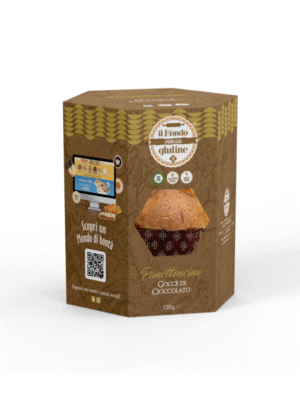 IL MONDO SENZA GLUTINE  PANETTONCINO ARTIGIANALE CON GOCCE DI CIOCCOLATO 130G