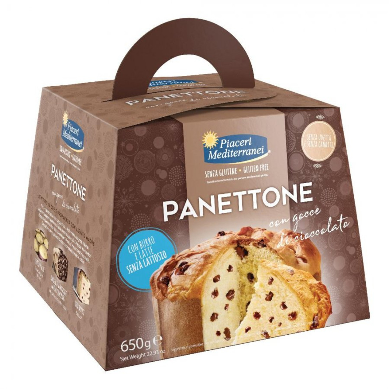 PIACERI MEDITERRANEI  PANETTONE CON GOCCE DI CIOCCOLATO