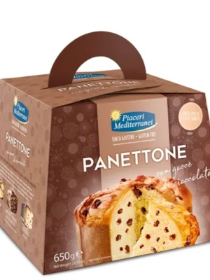 PIACERI MEDITERRANEI PANETTONE CON GOGGE DI CIOCCOLATO  650G