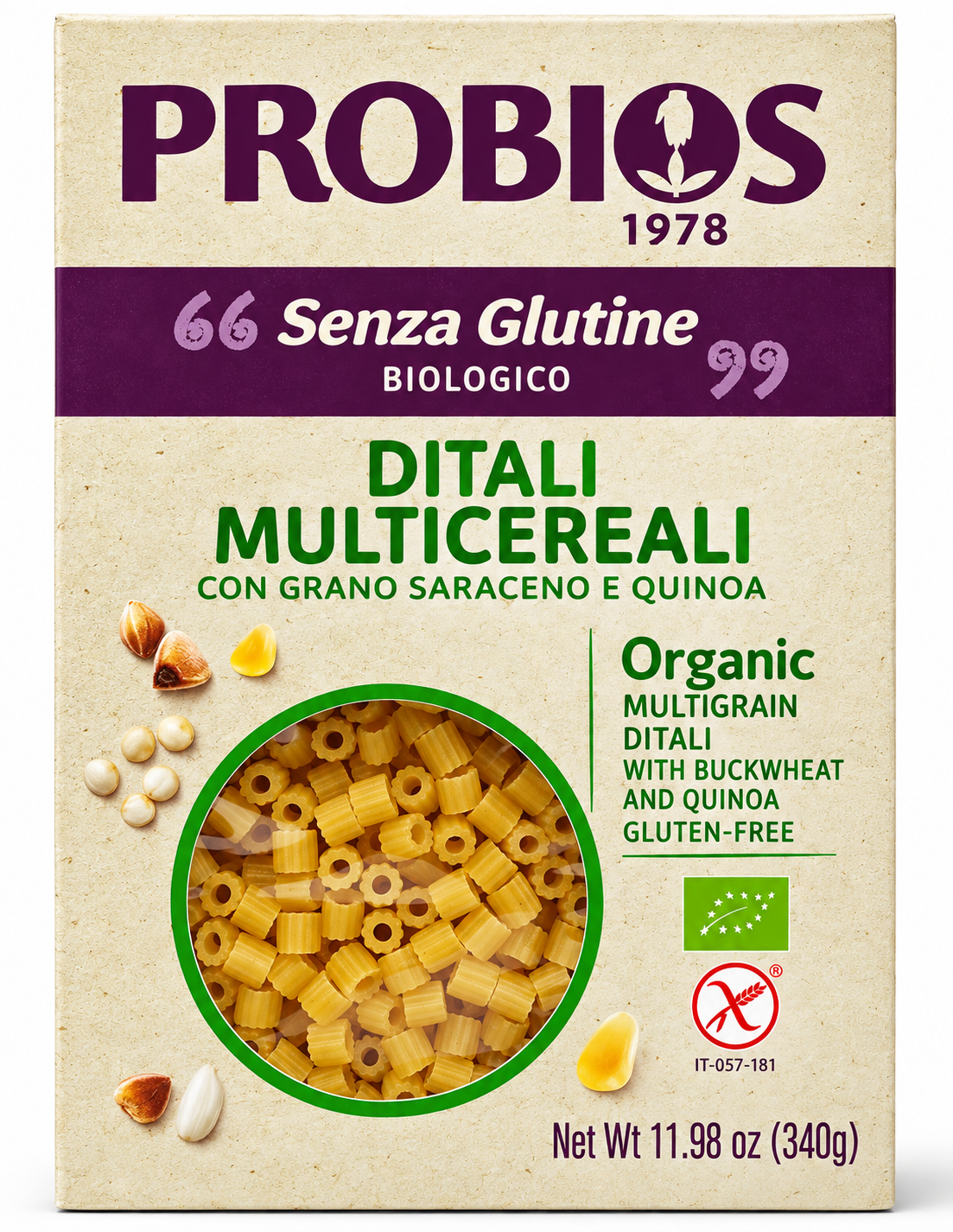 PROBIOS DITALINI MULTICEREALI 340G