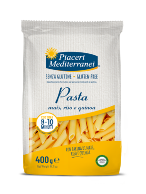 PIACERI MEDITERRANEI PENNE CON MAIS RISO E  QUINOA 400G