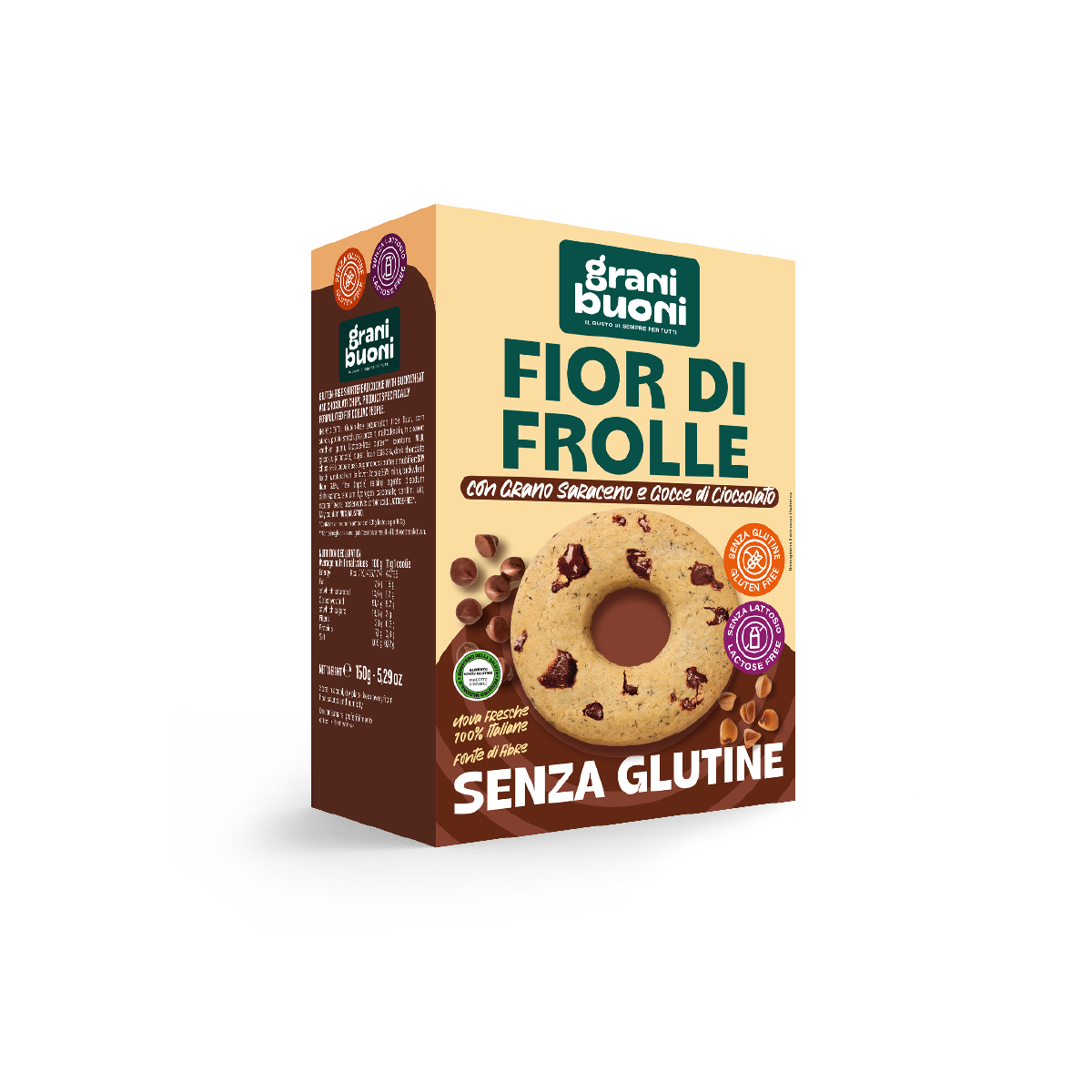 GRANI BUONI FIOR DI FROLLE CON GRANO SARACENO E GOCCE DI CIOCCOLATO