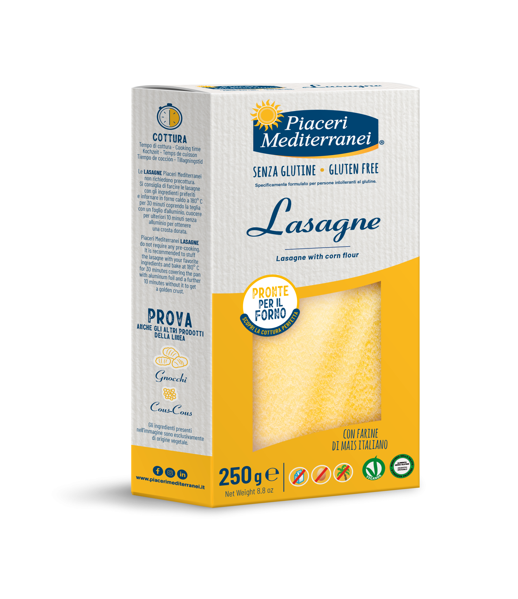 PIACERI MEDITERRANEI LASAGNE 250G