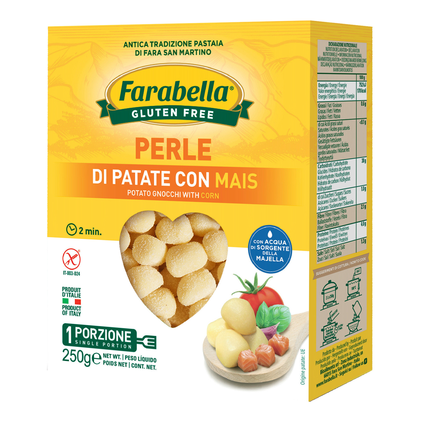 FARABELLA PERLE DI PATATE CON MAIS 250G