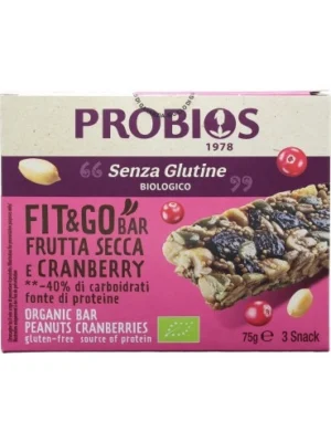 PROBIOS BARRETTE CON FRUTTA SECCA E CRANBERRY 3PZ