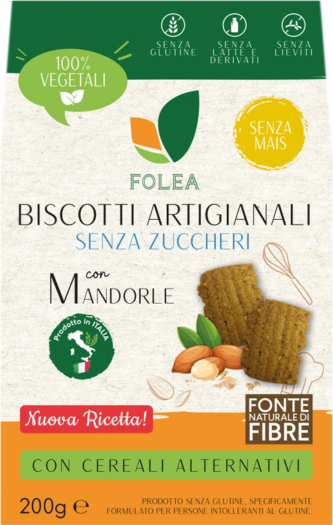 FOLEA BISCOTTI ARTIGIANALI CON LE MANDORLE 200G