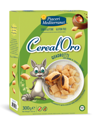 PIACERI MEDITERRANEI QUADROTTI CON CREMA CACAO E NOCCIOLE