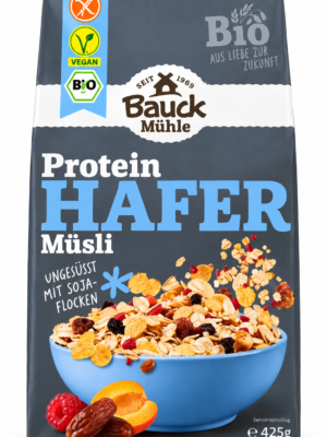 BAUCK MUESLI PROTEICI ALL'AVENA CON FIOCCHI DI SOIA E FRUTTA SECCA 425G