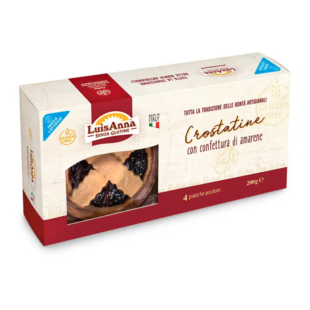 LUISANNNA CROSTATINA CON CONFETTURA DI AMARE 4PZ