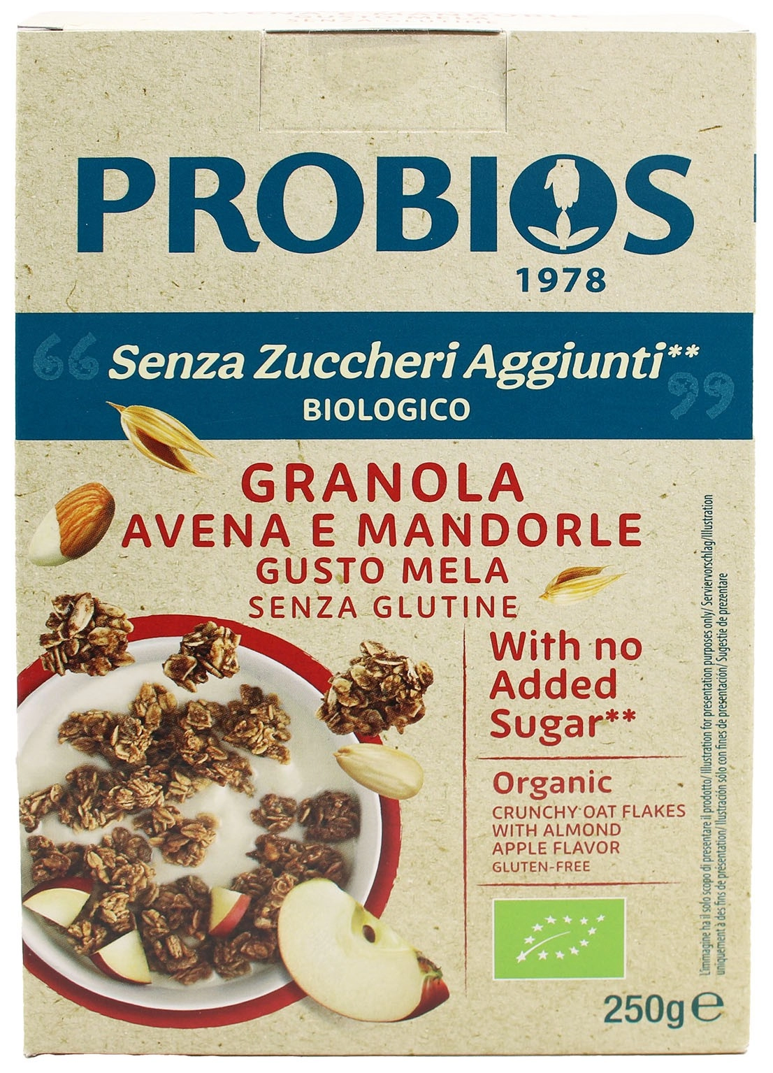 PROBIOS GRANOLA AVENA E MANDORLE 250G