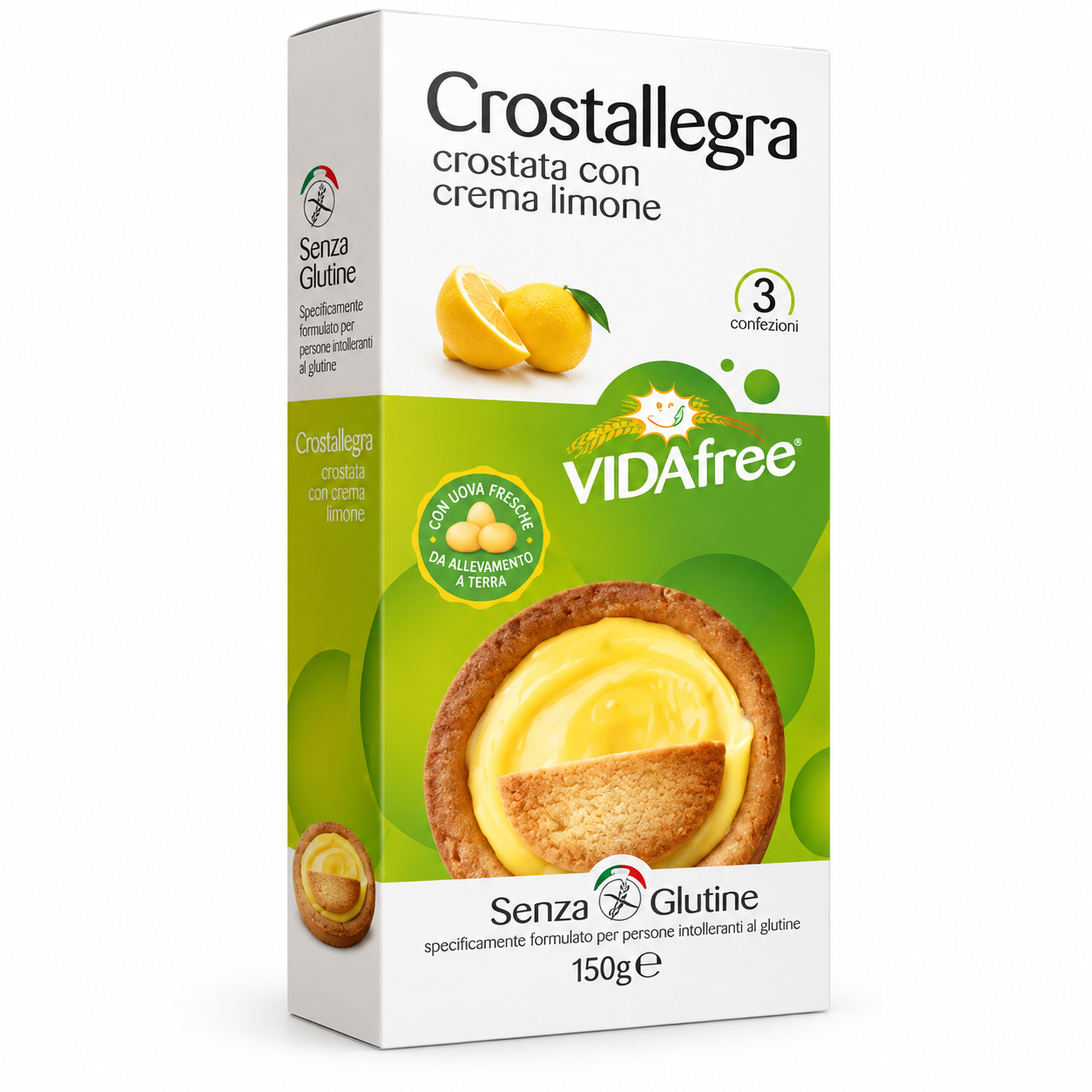 VIDAFREE CROSTATA CON CREMA DI LIMONE 150G