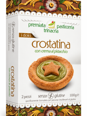 PREMIATA PASTICCERIA TRINACRIA CROSTATINA CON CREMA AL PISTACCHIO